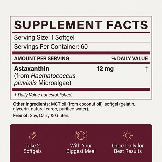 Astaxanthin – 12mg Softgels
