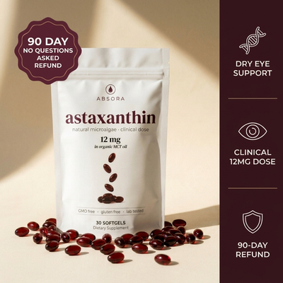 Astaxanthin - 12mg Natural Microalgae Softgels