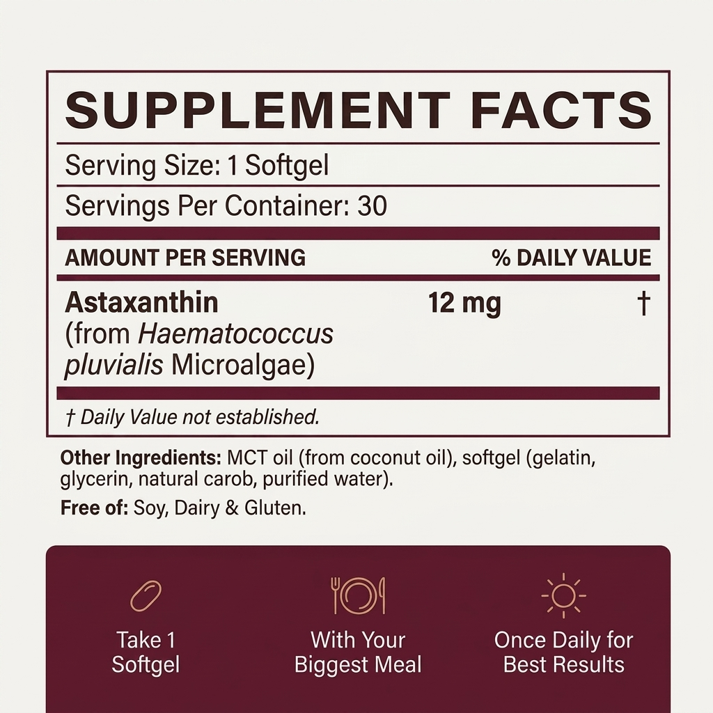Astaxanthin – 12mg Softgels