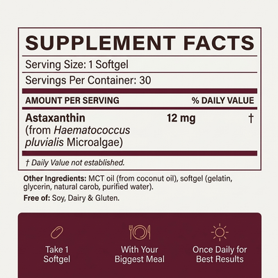 Astaxanthin – 12mg Softgels