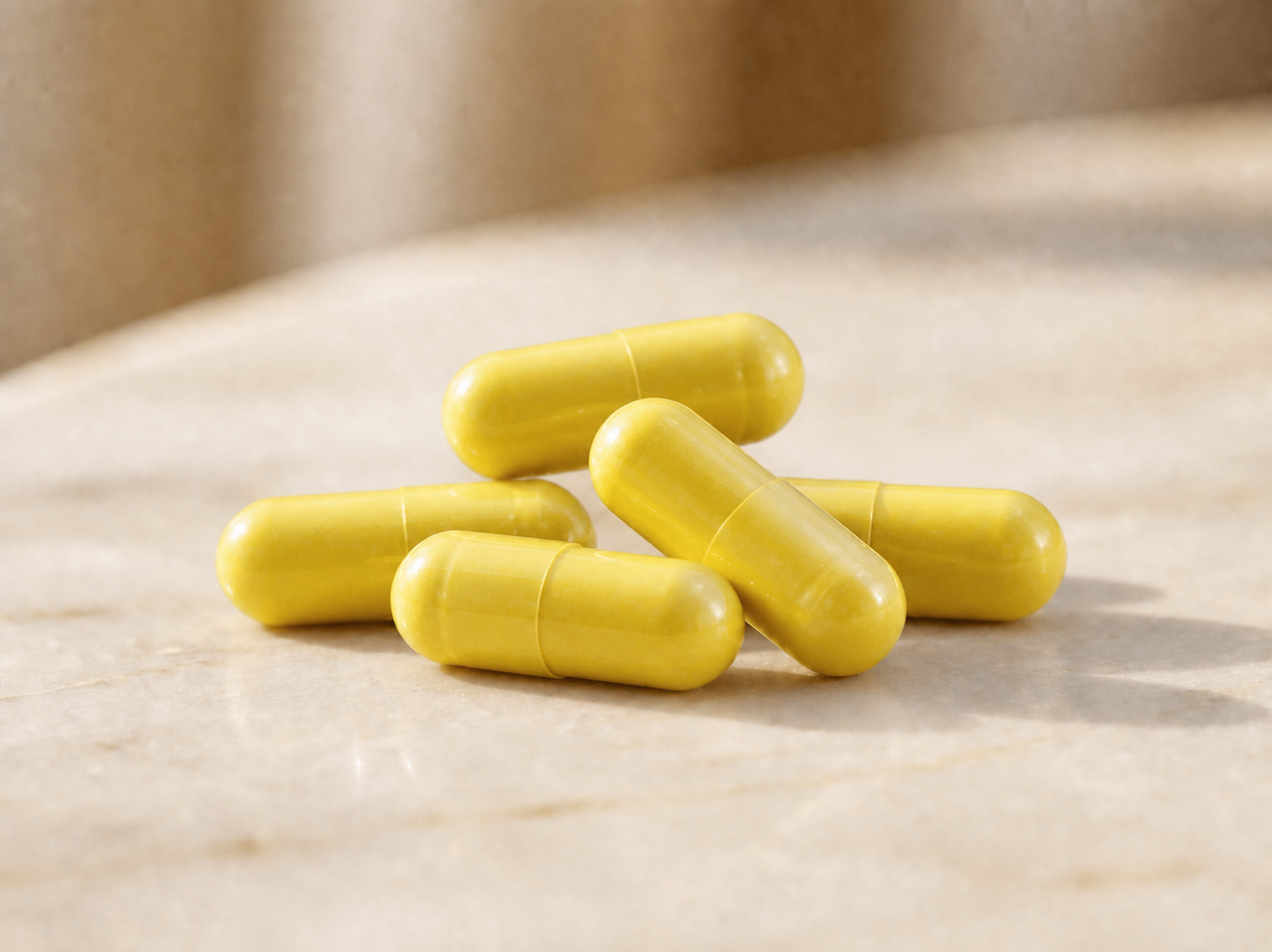 Yellow vegetable capsules